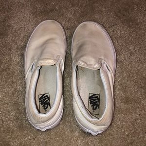 White Slip on Vans